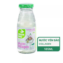 Nước yến sào collagen Green Bird chai 185ml (1 Chai)