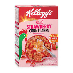 Ngũ cốc dinh dưỡng strawberry corn flakes Kellogg's hộp  180g (1 Hộp )