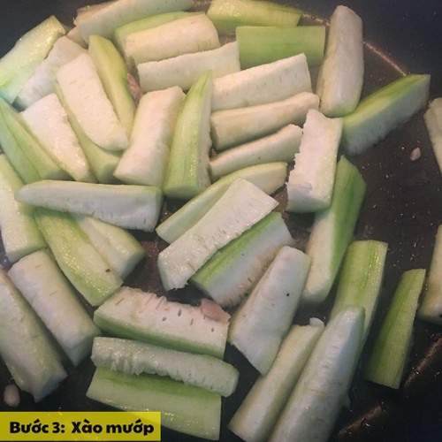 xào mướp