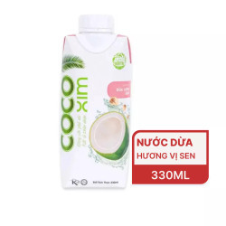Nước dừa hương vị sen Cocoxim 330ml (1 hộp)
