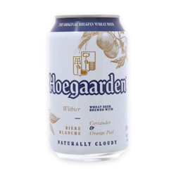 Bia White 4.9% Hoegaarden 330ml (1 lon)