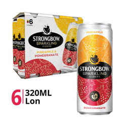 Lốc nước trái cây lên men hương thơm và lựu 3.5% Strongbow 320ml (6 Lon)