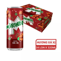 Thùng nước ngọt xá xị Sleek Mirinda 320ml (24 Lon)
