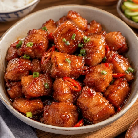 Cách làm thịt nạc rim mặn ngọt thơm ngon