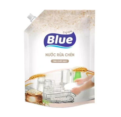 Nước rửa chén Blue chiết xuất đậu xanh túi 2.1L