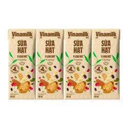 Lốc sữa 9 hoại hạt Super Nut Vinamilk hộp 180ml (4 Hộp)