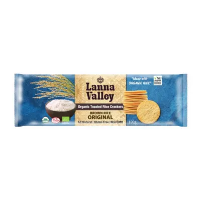 Bánh gạo nguyên chất hữu cơ Lanna Valley gói 100g