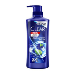 Dầu gội Men mát lạnh bạc hà Clear chai 350g (1 Chai)