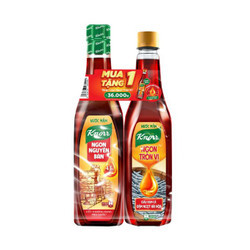 Nước mắm ngon nguyên bản 43n Knorr chai 500ml tặng nước mắm ngon tròn vị 16N chai 500ml (2 Chai)