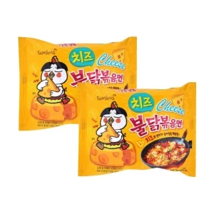 Combo 2 mì khô gà cay vị phô mai Samyang gói 140g