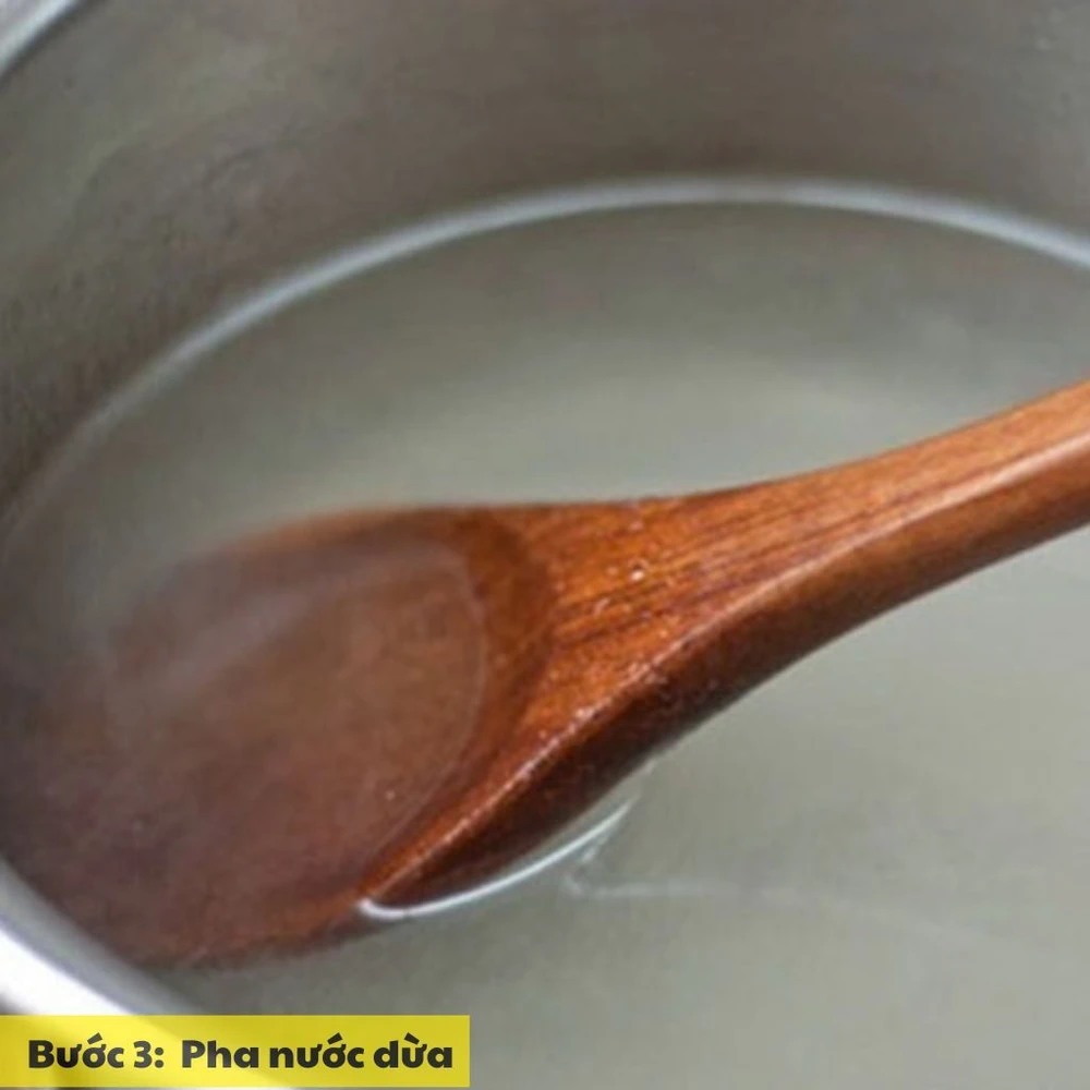 pha nước dừa
