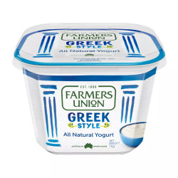 Sữa chua kiểu Hy Lạp nguyên chất Farmers Union hộp 1kg (1 Hộp)