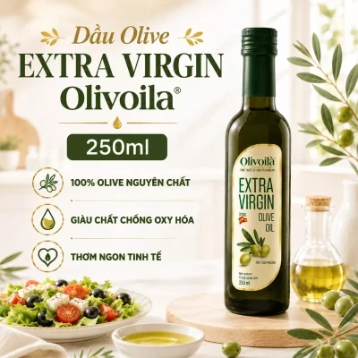 Dầu Olive Extra Virgin Olivoila chai 250ml