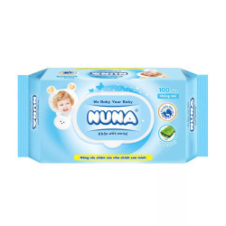 Khăn ướt không mùi baby Nuna gói 100 tờ (1 Gói)