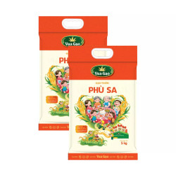 Combo 2 túi Gạo phù sa Vua Gạo túi 5kg (2 Túi)