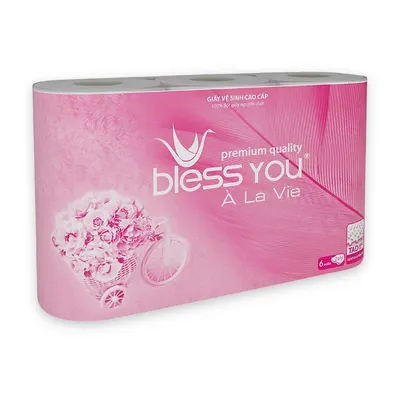 Lốc 6 cuộn giấy vệ sinh À La Vie Bless You
