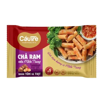 Chả ram kiều miền Trung nhân tôm & thịt CJ Cầu Tre gói 210g