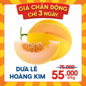 Dưa lê Hoàng Kim trái 1.5KG (1 Trái)