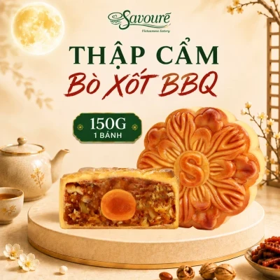 Bánh trung thu Savouré vị thập cẩm tôm xốt tiêu 150g