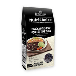 Gạo lứt tím than Lotus Rice NutriChoice hộp 0,5kg