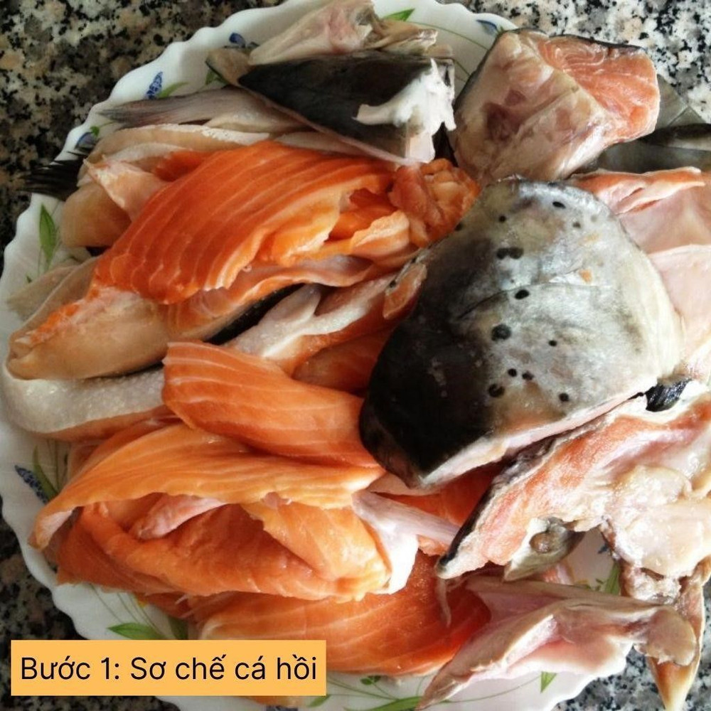 sơ chế cá hồi