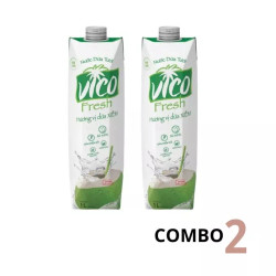 Combo 2 hộp Vico Fresh - nước dừa xiêm hộp 1L