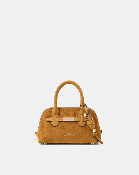 Túi Xách Nhỏ Croissant Top-Handle Bag With Belt Detail