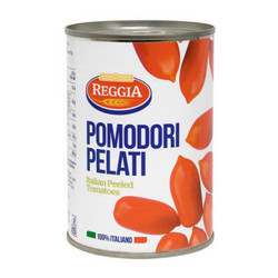 Cà chua Ý nguyên trái lột vỏ Reggia hộp 400g (1 Hộp)