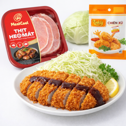 Combo cơm nhà cùng Meatcool: Tonkatsu giòn rụm & Bắp cải bào