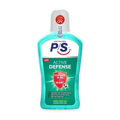 Nước súc miệng active defense P/S chai 500ml