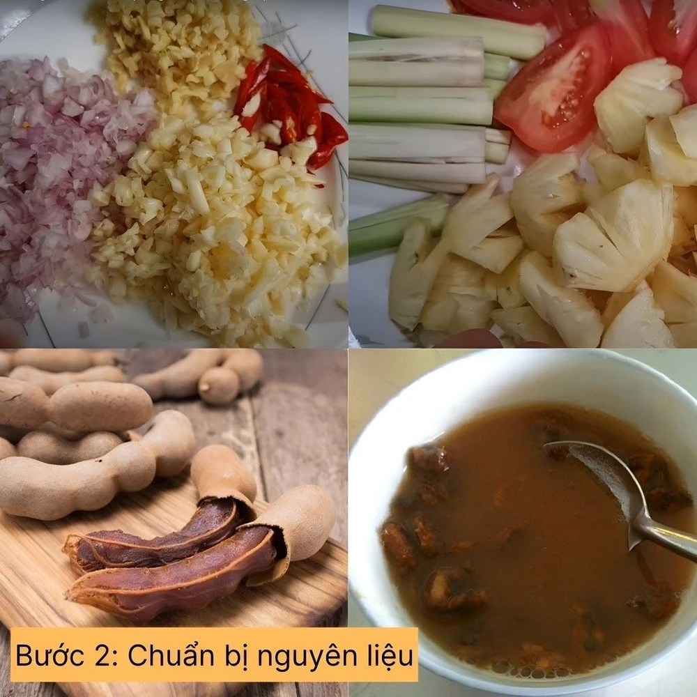 chuẩn bị nguyên liệu