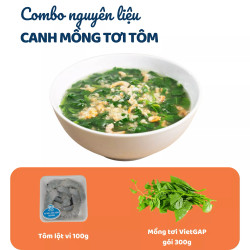 Combo Canh Mồng Tơi Tôm Ngọt Nước