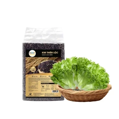Combo Lứt & Salad: lứt đen Ocop 1kg và 2 xà lách 200g