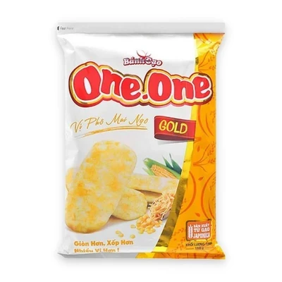 Bánh Gạo Phô Mai Ngô One One Gold Gói 118g