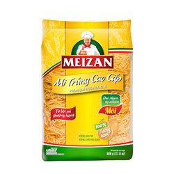 Mì trứng sợi nhỏ cao cấp Meizan gói 500g (1 Gói)