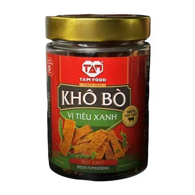 Khô bò vị tiêu xanh Tam Food hũ 170g