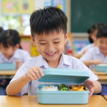 Mẹ nên chuẩn bị đồ ăn cho bé đến trường như thế nào để con ăn hết veo?