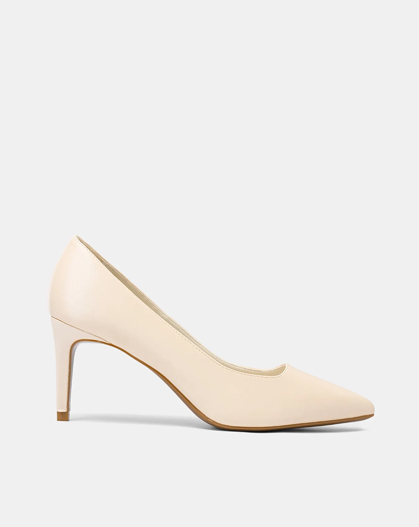 Giày Cao Gót Pumps Mũi Nhọn Miệng Giày Ngang - Image 1
