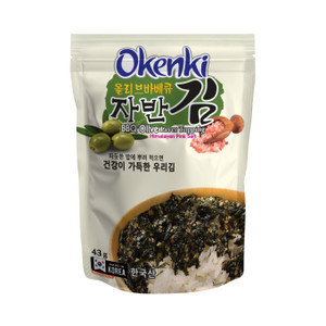 Rong biển trộn cơm oliu BBQ Okenki gói 43g (1 Gói)