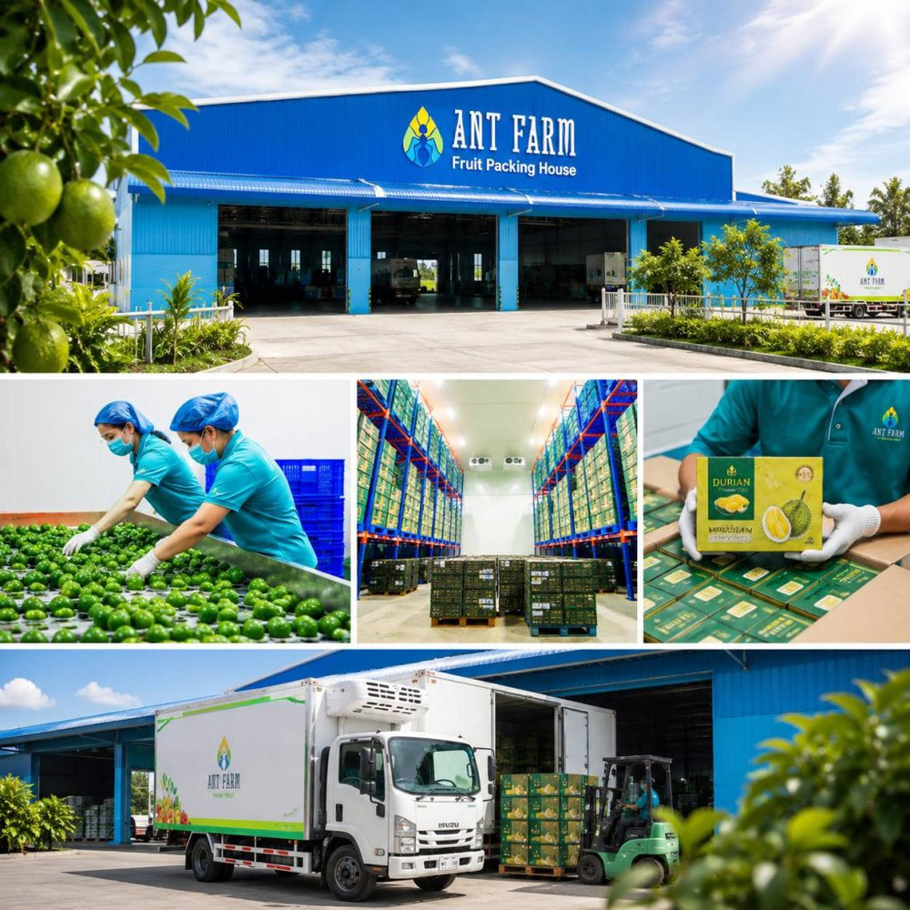 Công ty TNHH MTV Ant Farm: Nông sản chuẩn xuất khẩu trong nhóm Tick Xanh Kingfoodmart
