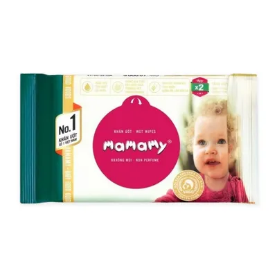 Khăn ướt vệ sinh không mùi Mamamy gói 100 tờ