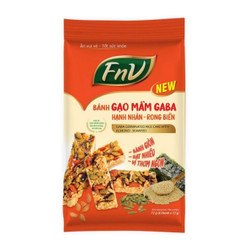 Bánh gạo mầm Gaba hạnh nhân rong biển FNV gói 72g (1 Gói)