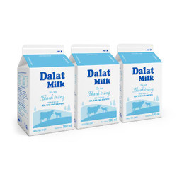 Combo sữa tươi thanh trùng Đà Lạt Milk hộp 180ml (3 Hộp)