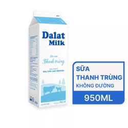 Sữa tươi thanh trùng Đà Lạt Milk hộp 950ml