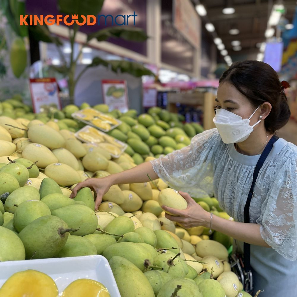 Mua xoài Đài Loan hệ thống cửa hàng uy tín như Kingfoodmart