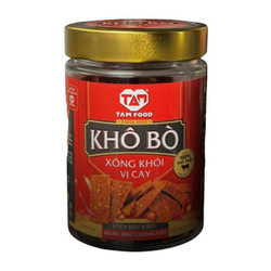 Khô bò xông khói vị cay Tam Food hũ 170g (1 Hũ)