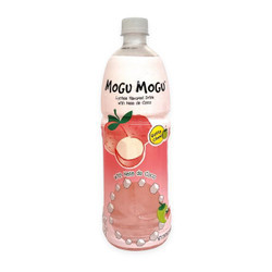 Nước uống vị vải với thạch dừa Mogu Mogu chai 1l (1 Chai)