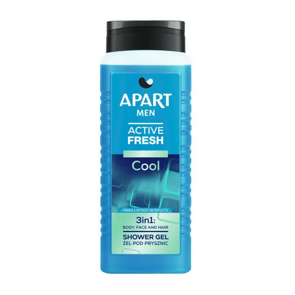 Gel tắm nam Apart mát lạnh sảng khoái 3 trong 1 chai 500ml