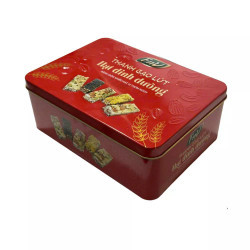 Thanh gạo lứt và hạt dinh dưỡng hộp thiếc chữ nhật đỏ FNV hộp 144g (1 Hộp)