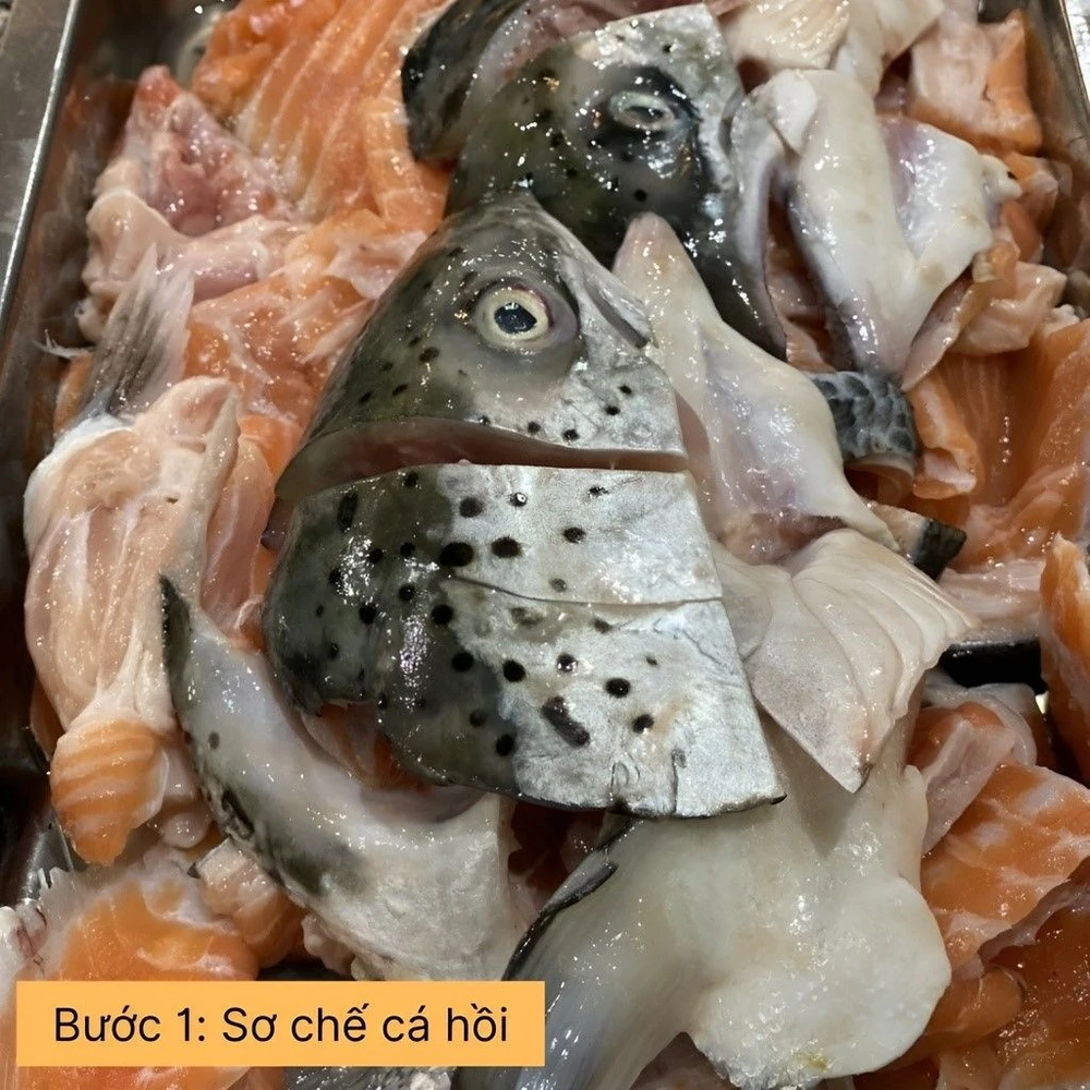 sơ chế cá hồi